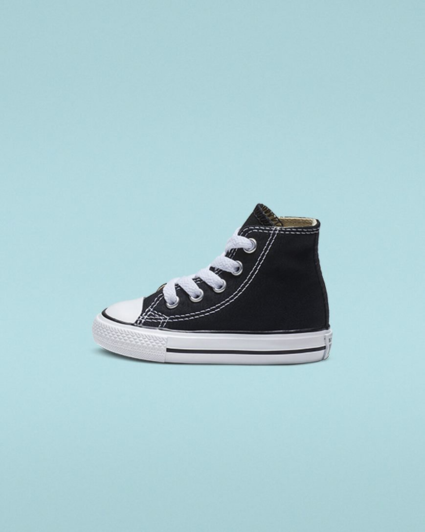 Dívčí Boty Vysoké Converse Chuck Taylor All Star Classic Černé | CZ LEID13